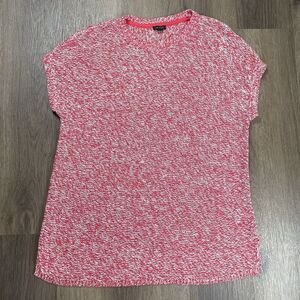 J Jill Wearever Marled Dolman-Sleeve Pullover Womens‎ Size L Tall Red